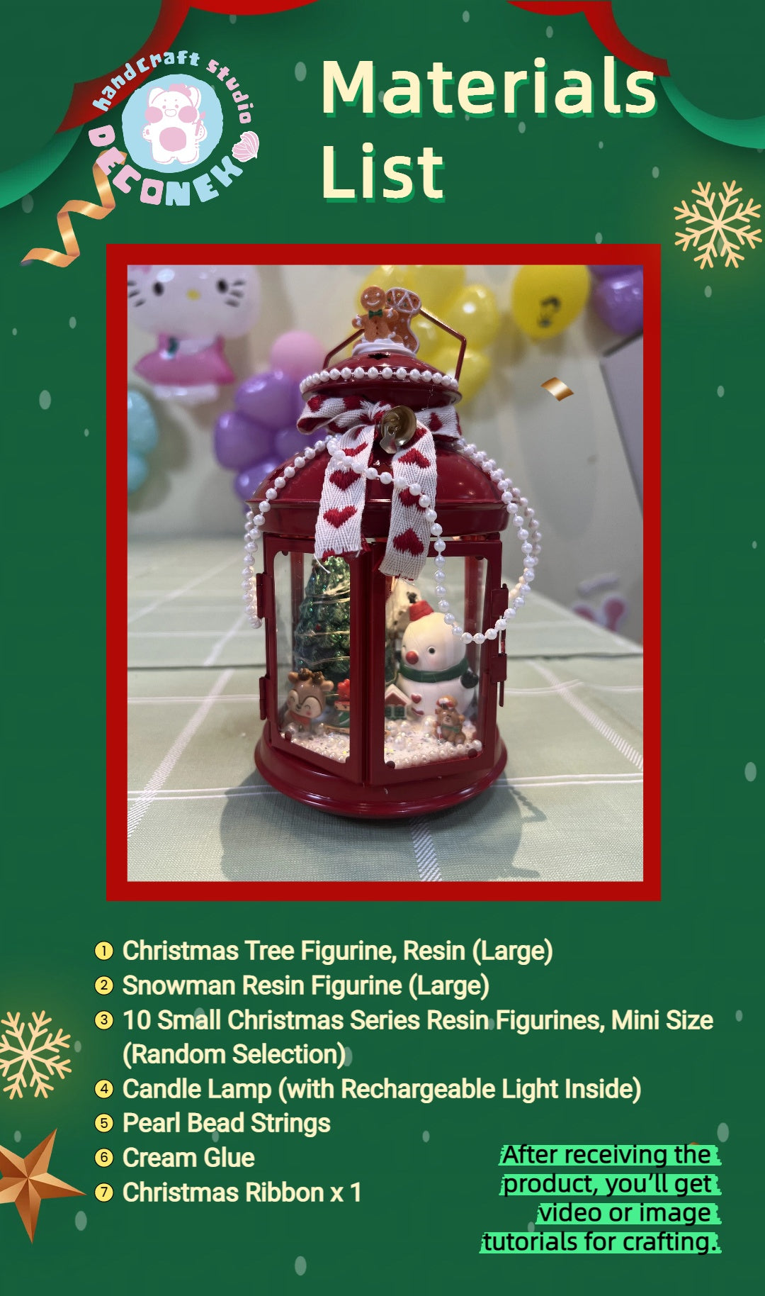 Christmas Night Light with Cream Glue Decoration DIY Kit