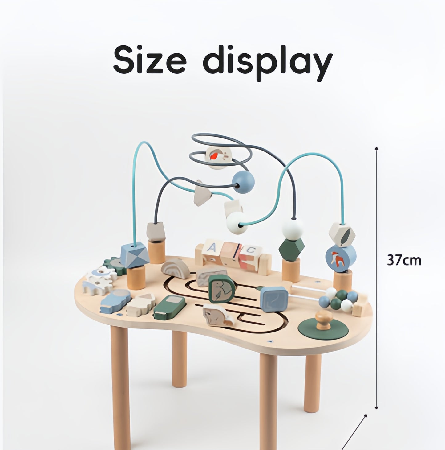 Wooden Activity Track Sensory Play Table