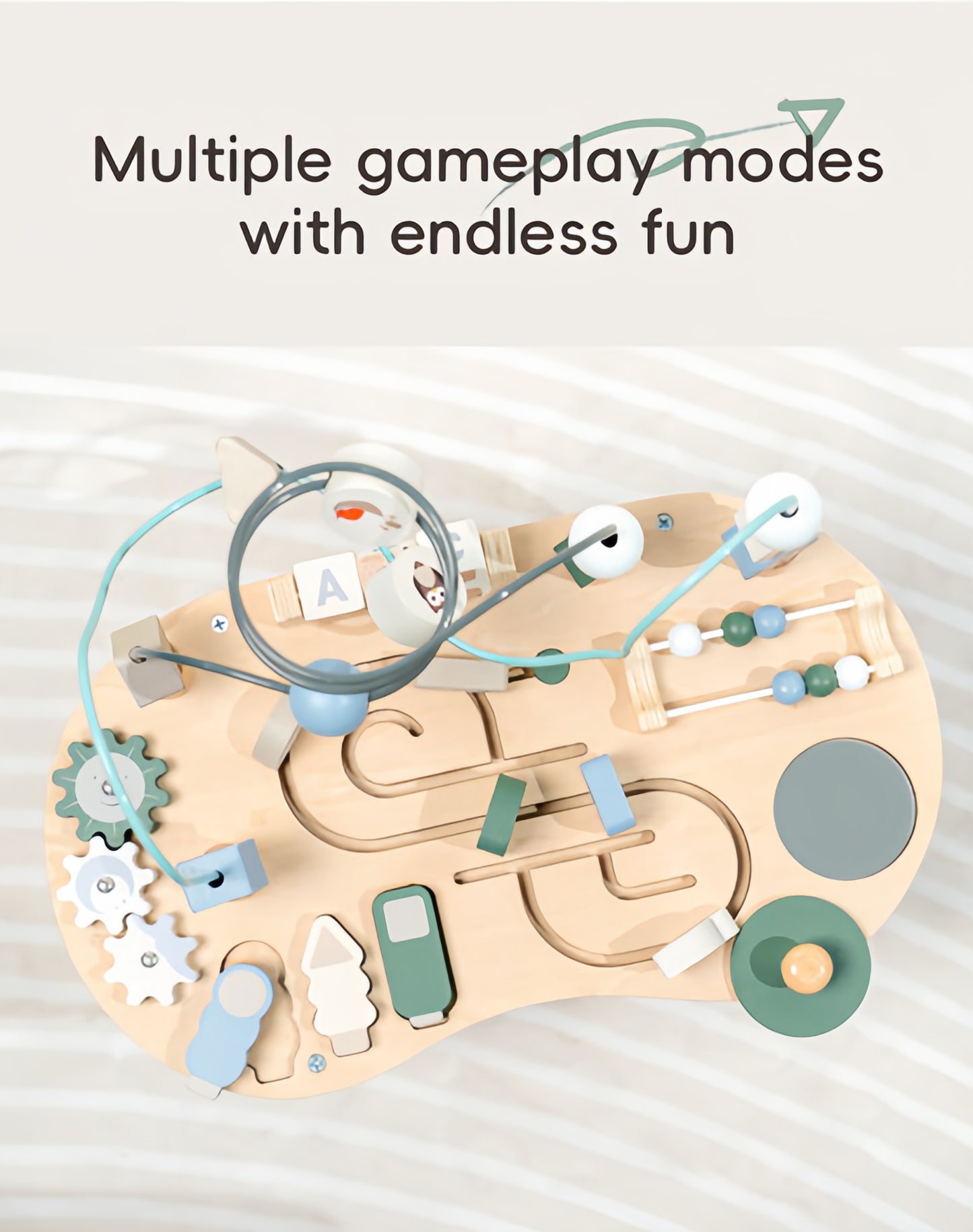 Wooden Activity Track Sensory Play Table