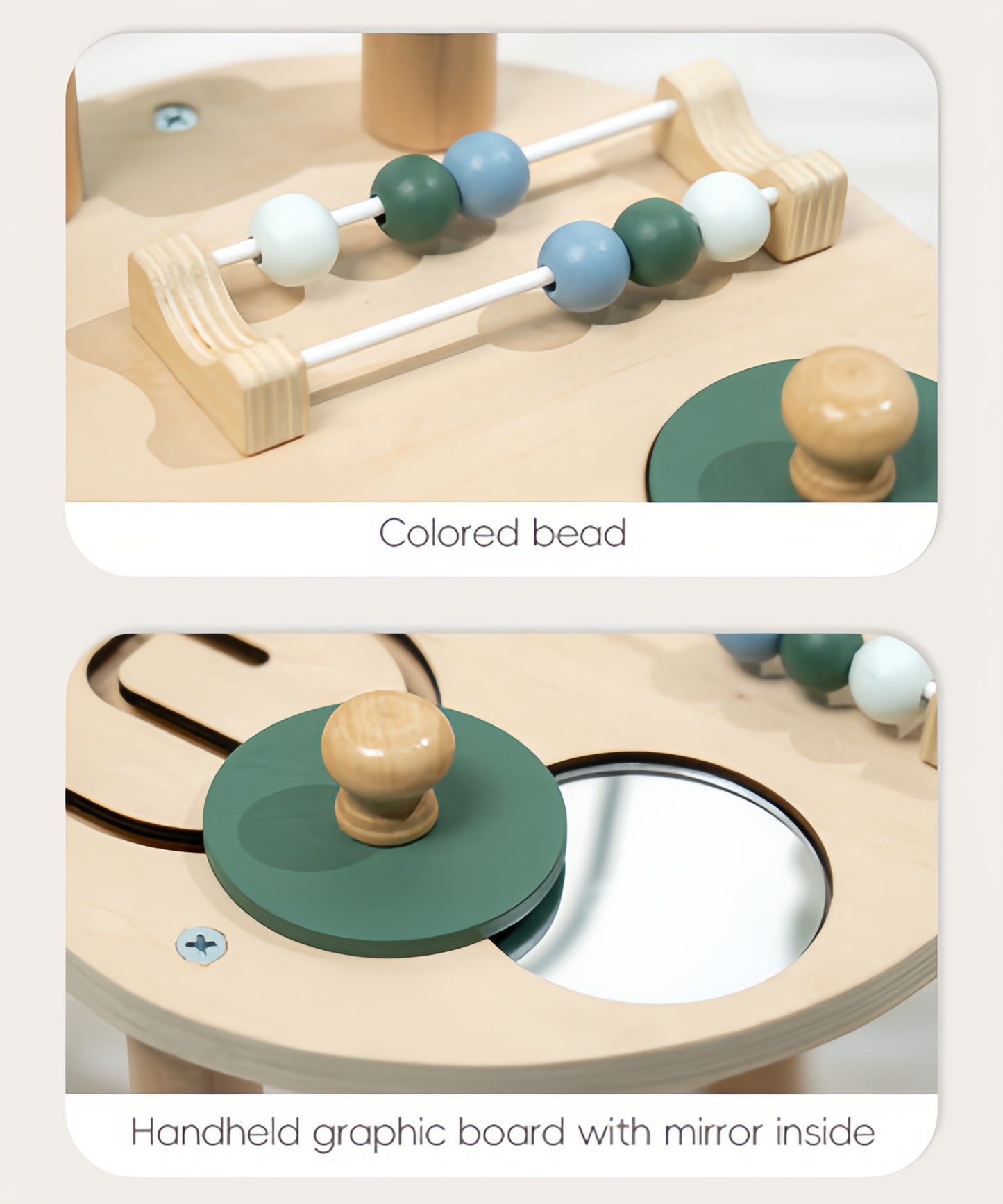 Wooden Activity Track Sensory Play Table