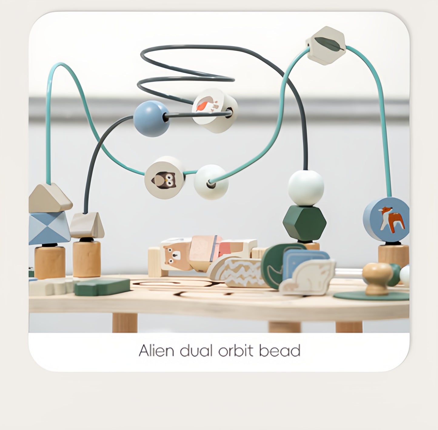 Wooden Activity Track Sensory Play Table