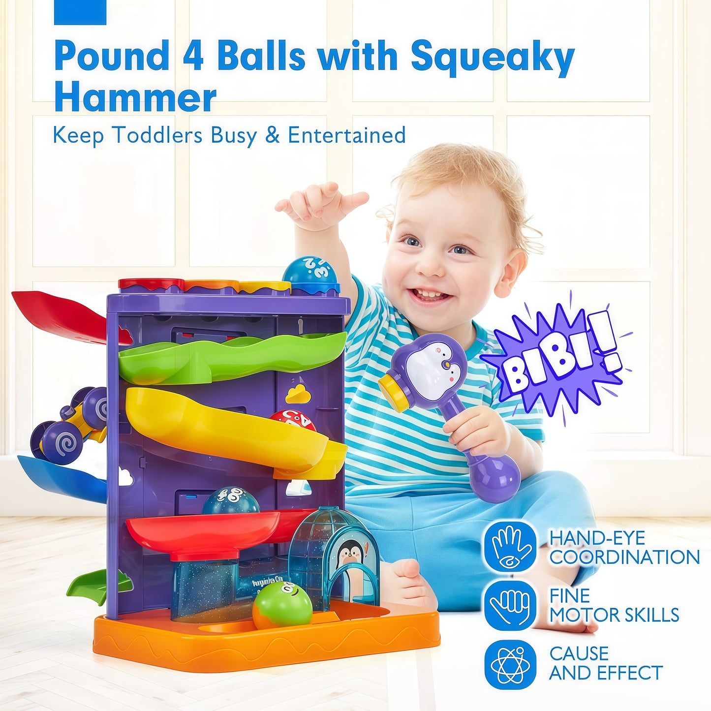 Montessori Pound a Ball Hammer Toy