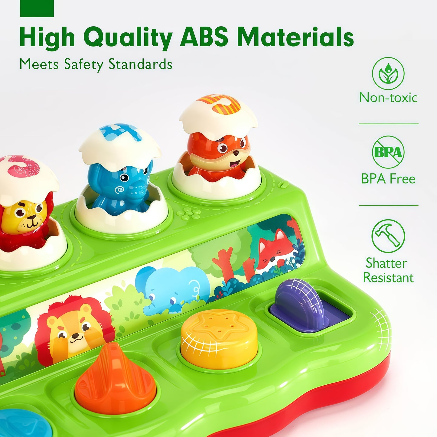 Musical Animal Whack - A - Mole Toy for Babies