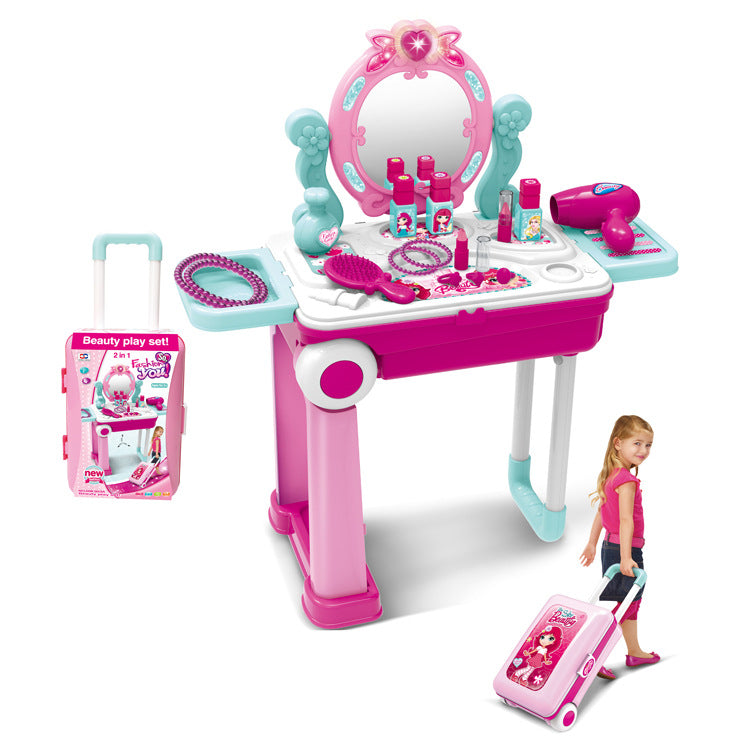 2-in-1 Travel Luggage Turn into Play Kitchen