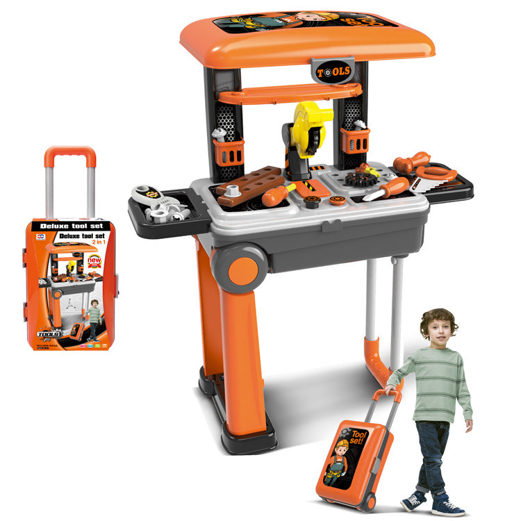2-in-1 Travel Luggage Turn into Play Kitchen
