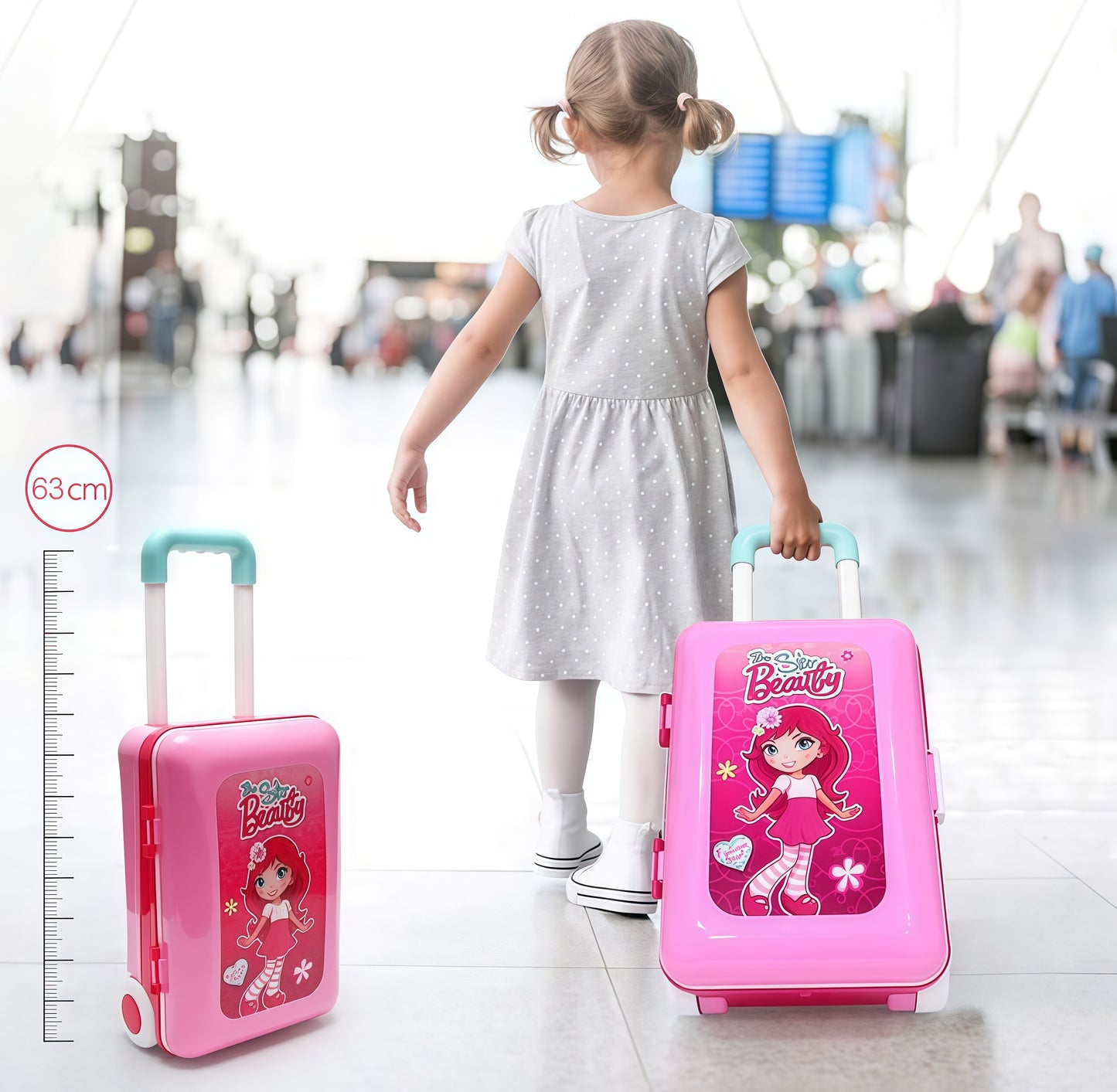 2-in-1 Travel Luggage Turn into Play Kitchen