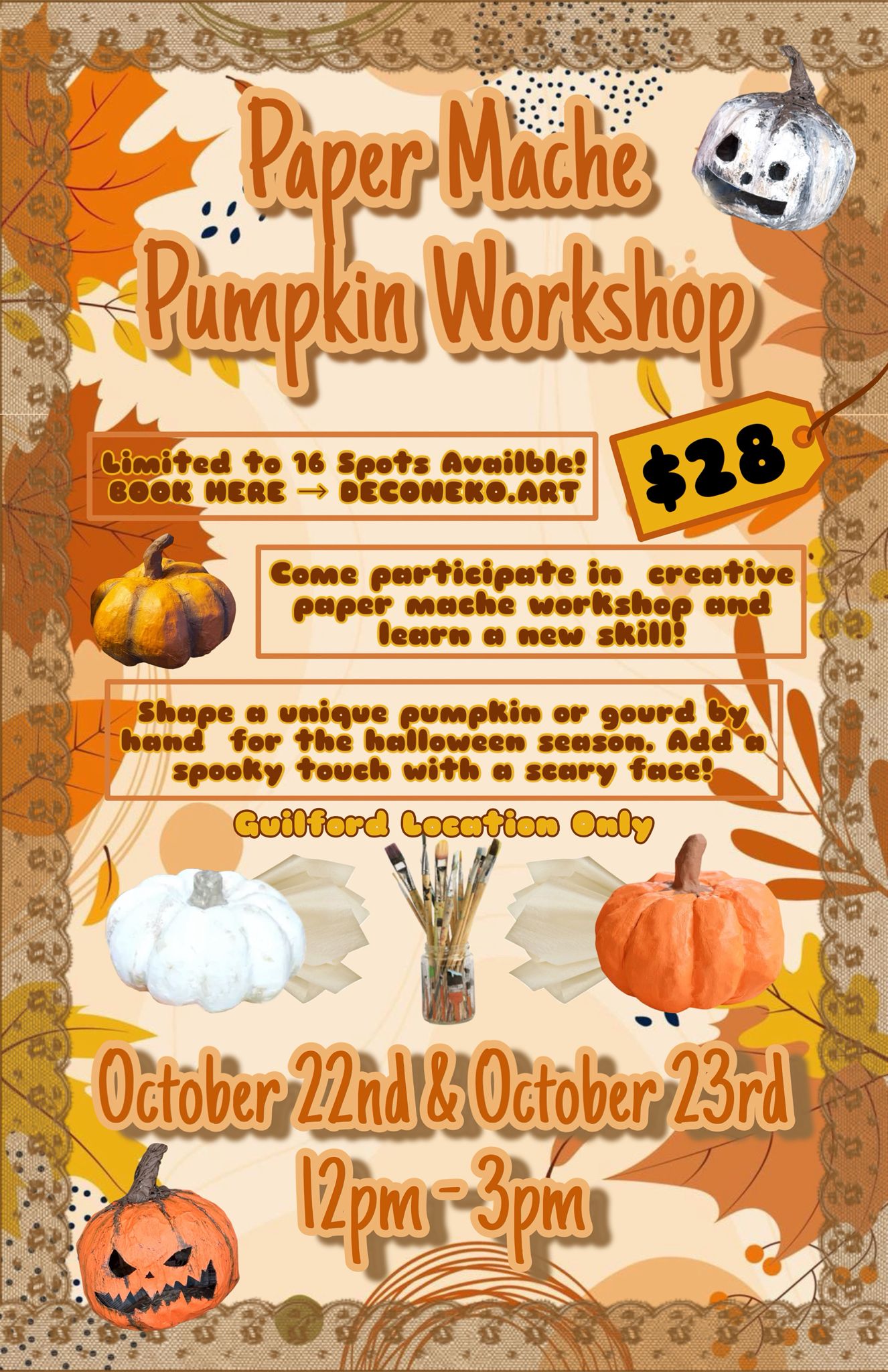 Paper Mache Pumpkin Workshop
