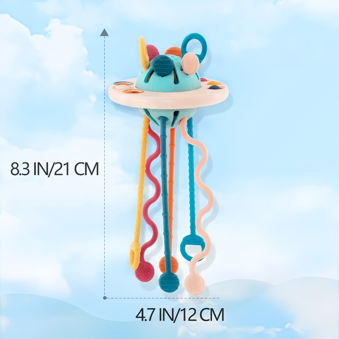 Food Grade Silicone Pull String Activity Toy