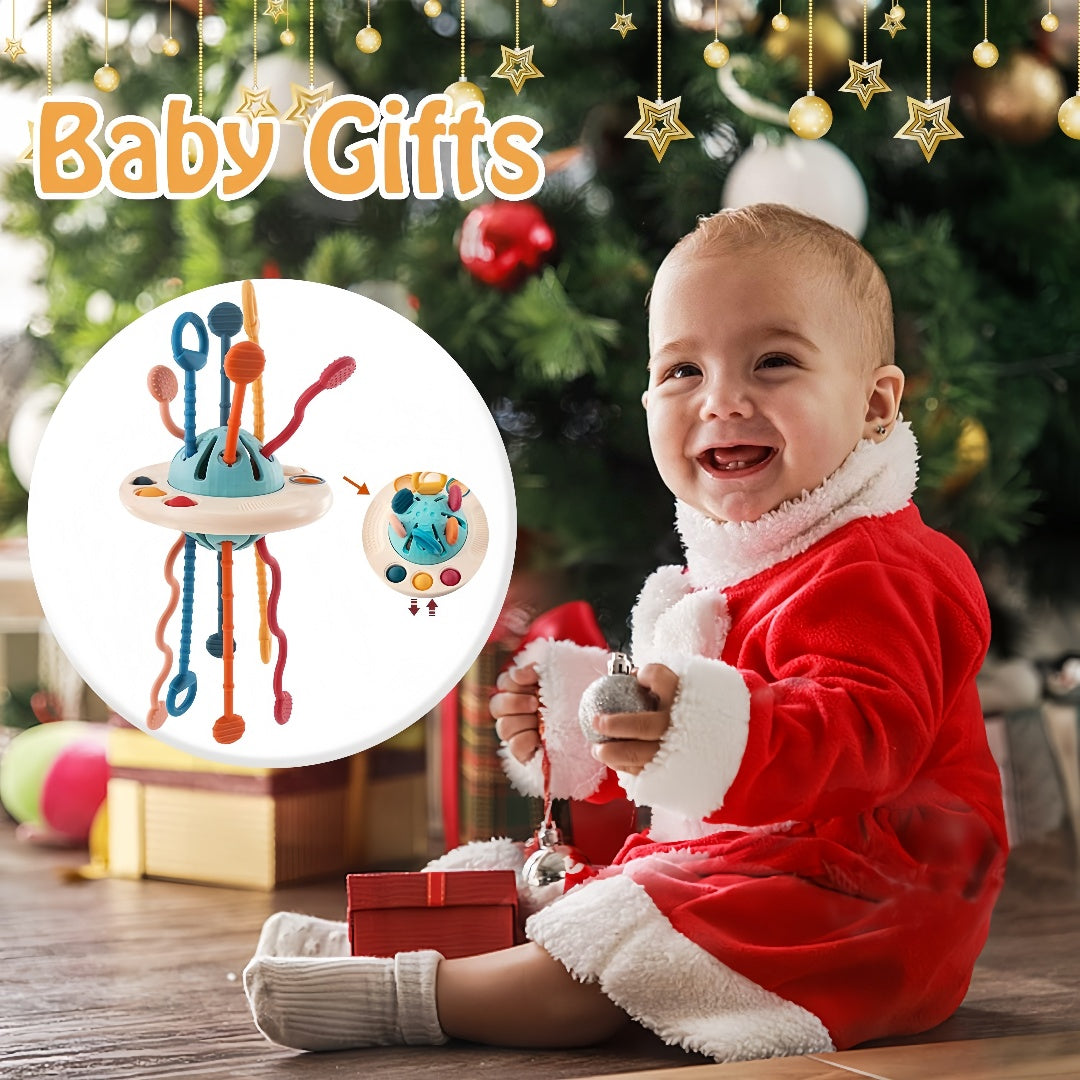 Food Grade Silicone Pull String Activity Toy