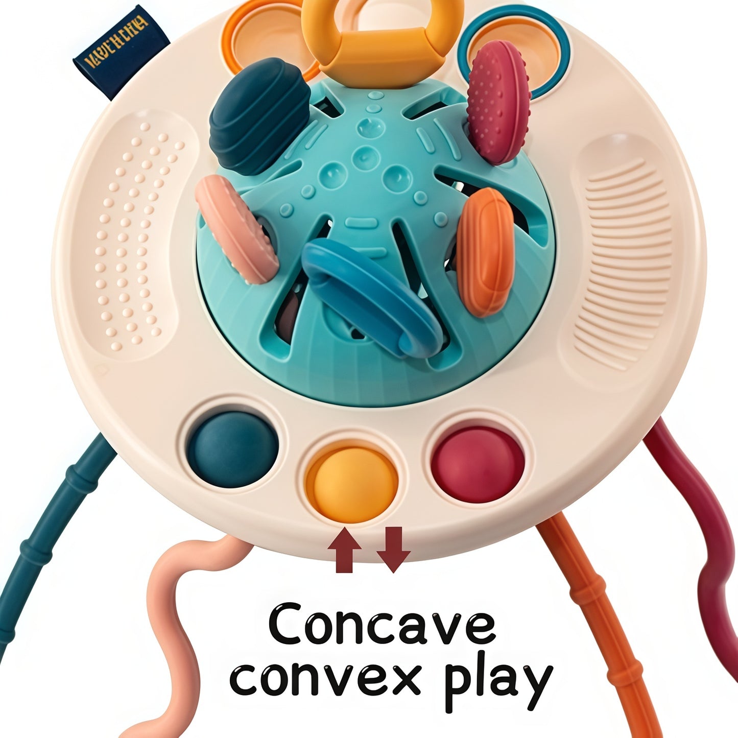 Food Grade Silicone Pull String Activity Toy