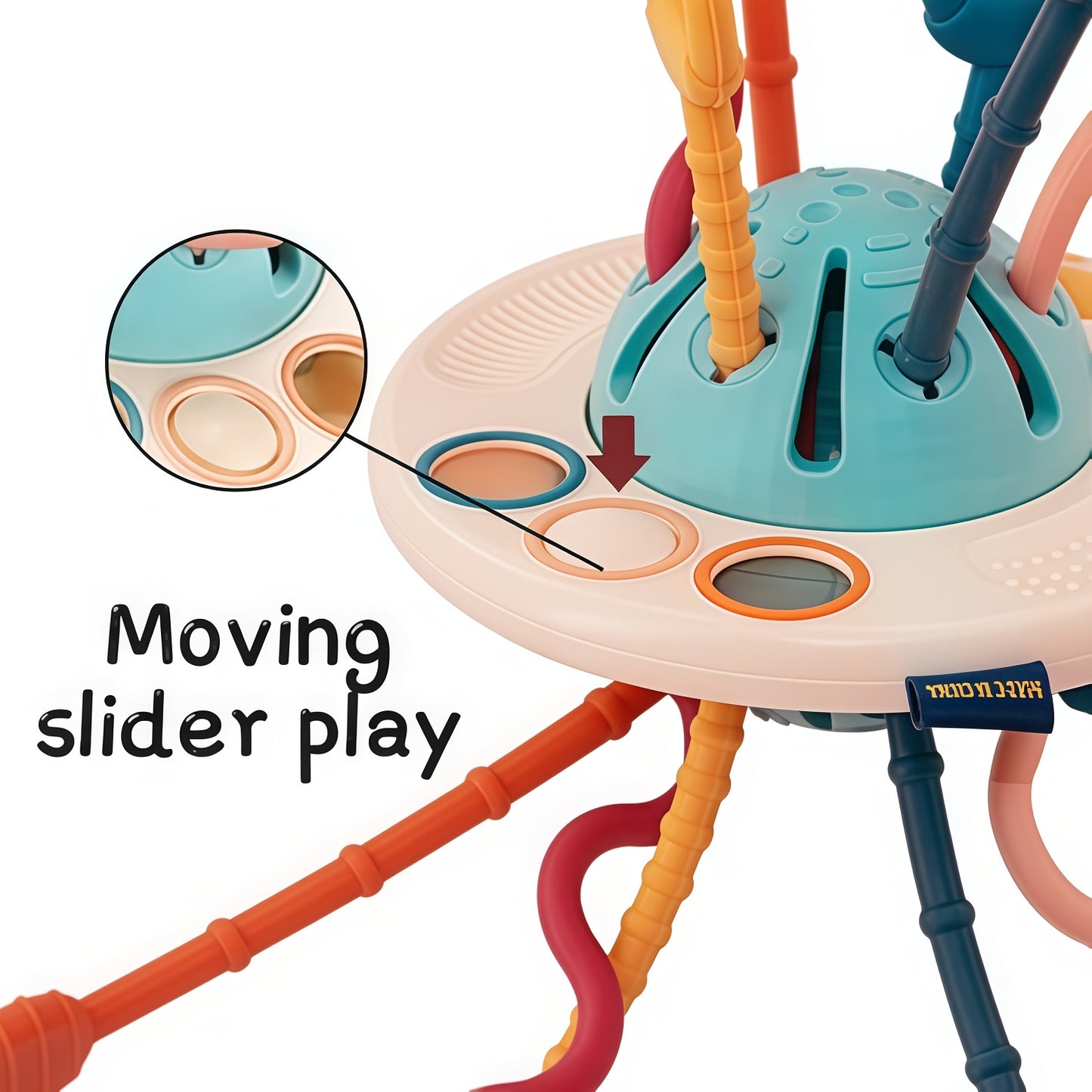 Food Grade Silicone Pull String Activity Toy