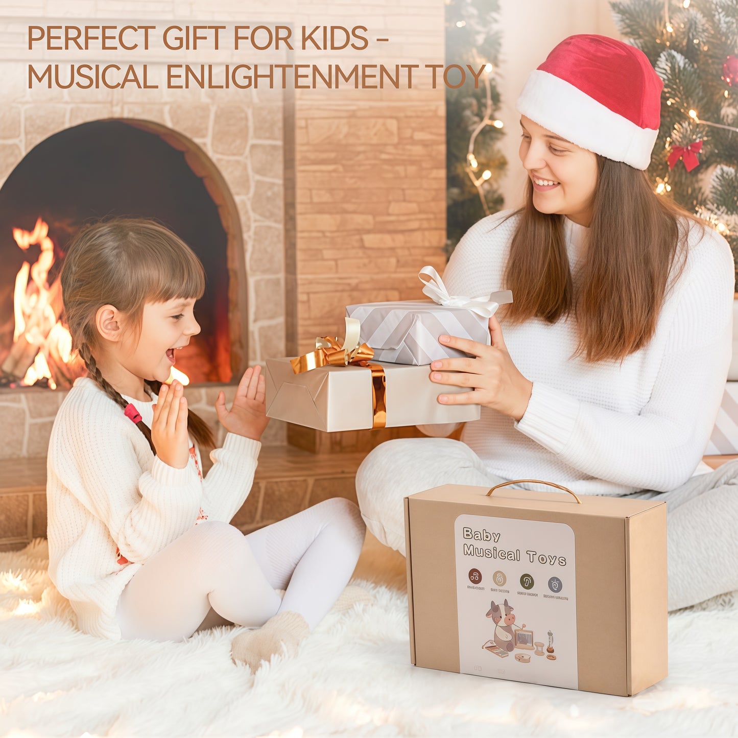 Montessori Wooden Musical Instrument Set for Kids