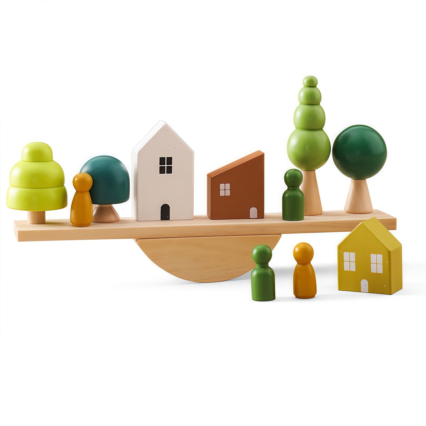 Babe Wooden Tree Toys Balance Toys Wooden Peg Dolls Preschool Learning Educational Montessori Toys