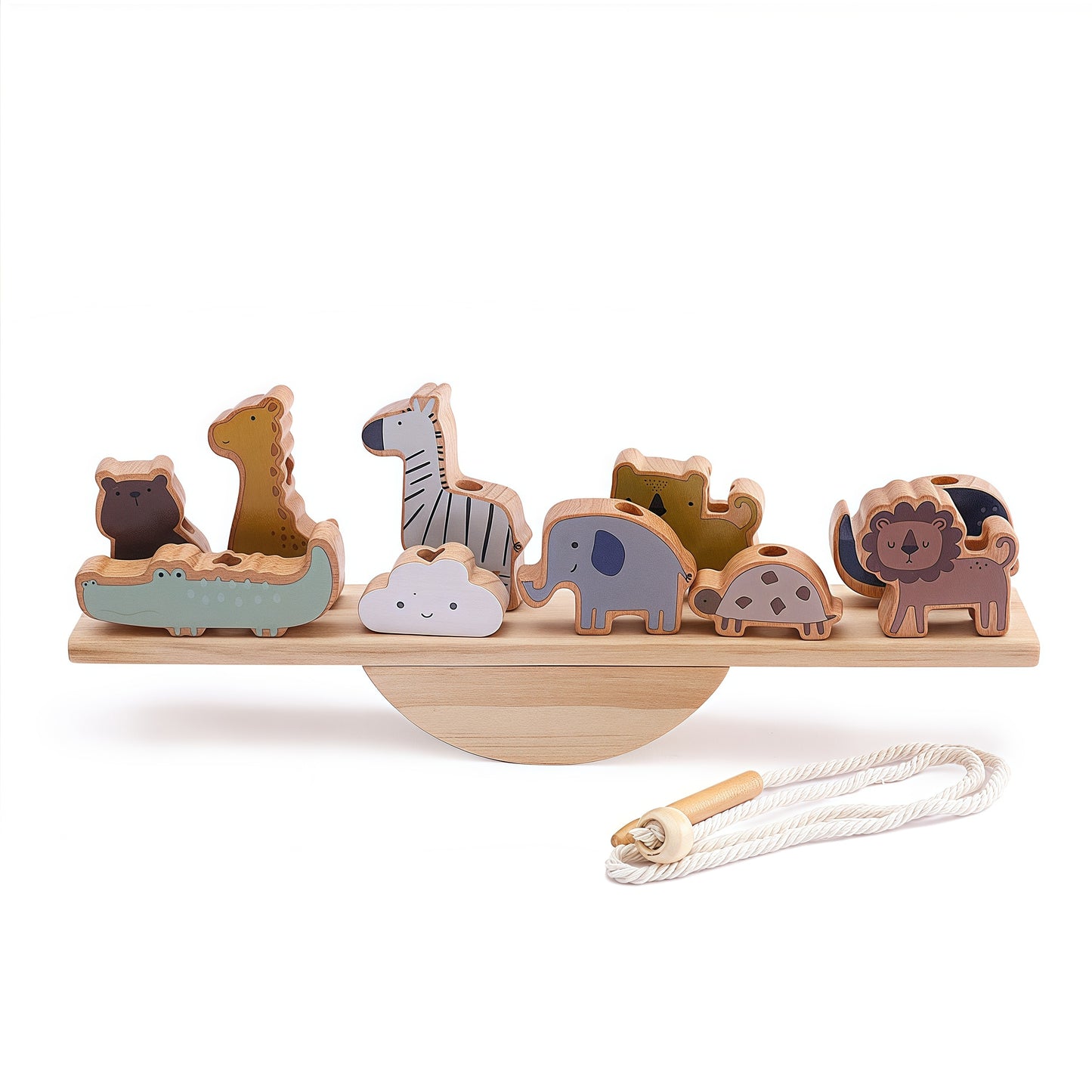 Babe Wooden Tree Toys Balance Toys Wooden Peg Dolls Preschool Learning Educational Montessori Toys
