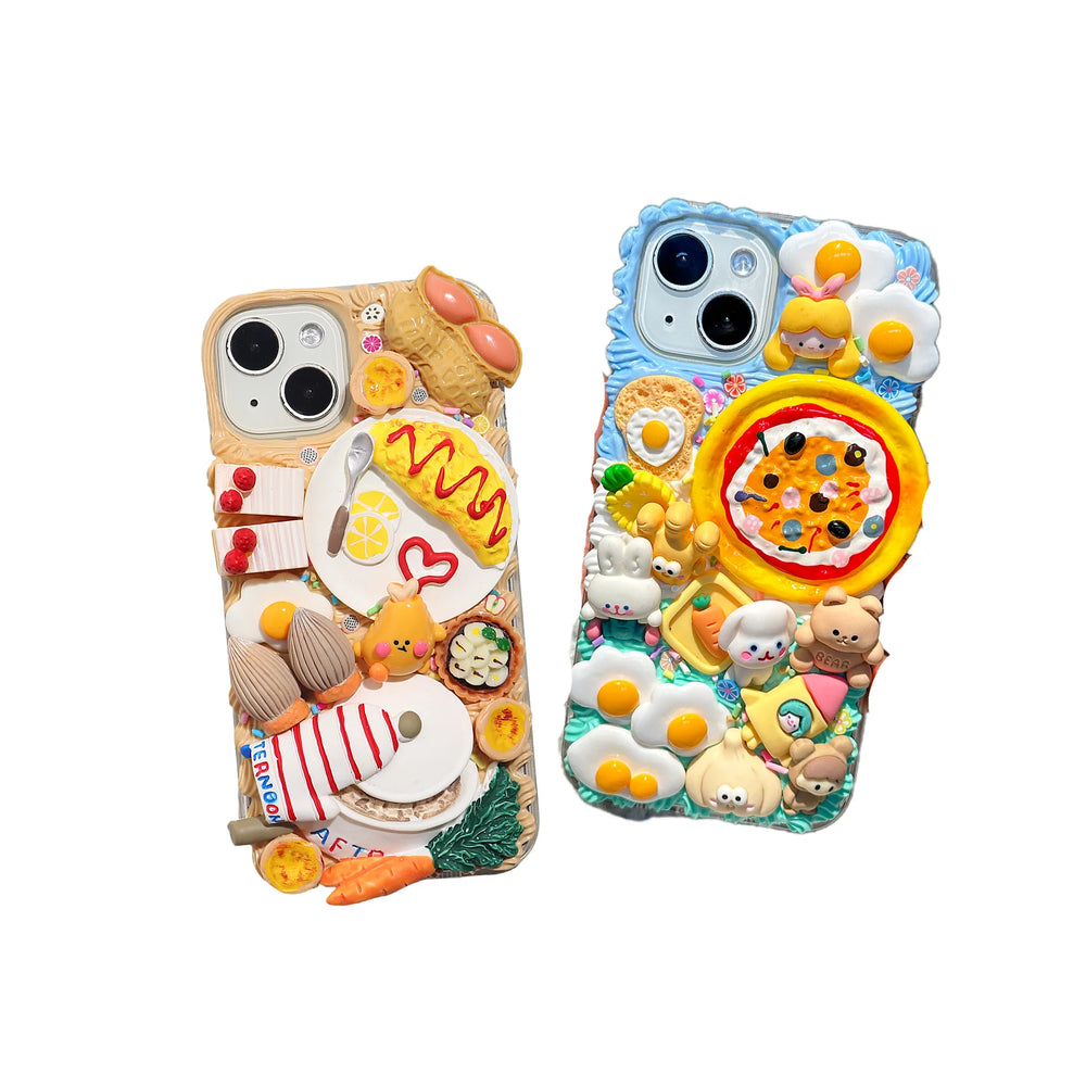 Decoden Cream Glue Phone Case DIY Kit – Kawaii Food Feast Charms