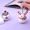 DIY Needle Felting Kit for Beginners – Cute Christmas Animals(with Keychain）