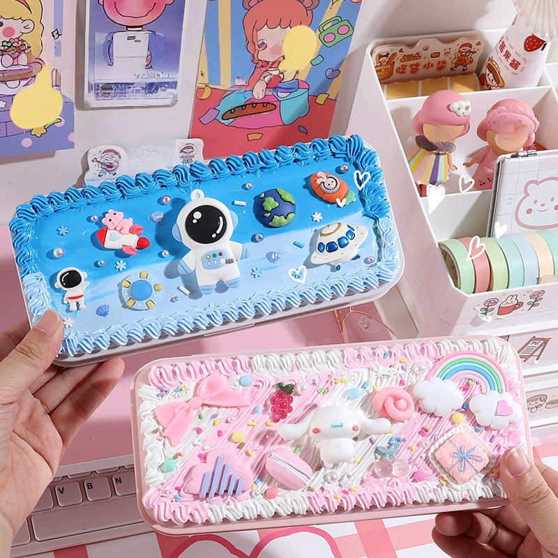 Cream Glue DIY Pencil Case Kit