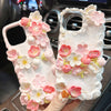 Decoden Cream Glue Phone Case DIY Kit – Kawaii Sakura Cherry Blossom Charms