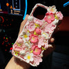 Decoden Cream Glue Phone Case DIY Kit – Kawaii Sakura Cherry Blossom Charms