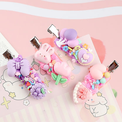 Cream Glue Hair Clip Craft Kit: 5 No-Slip Clips