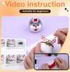 DIY Needle Felting Kit for Beginners – Cute Christmas Animals(with Keychain）