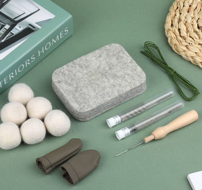 DIY Needle Felting Kit for Beginners - Monstera | Cute Faux Potted Plant Home Decor