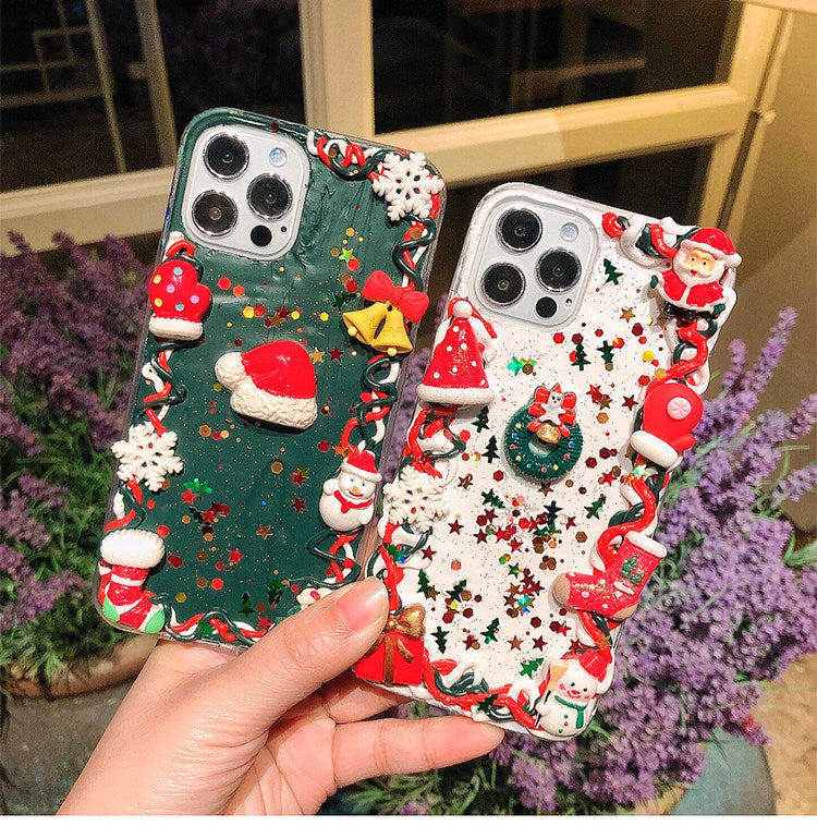 Decoden Cream Glue Phone Case DIY Kit – Classic Christmas Charms