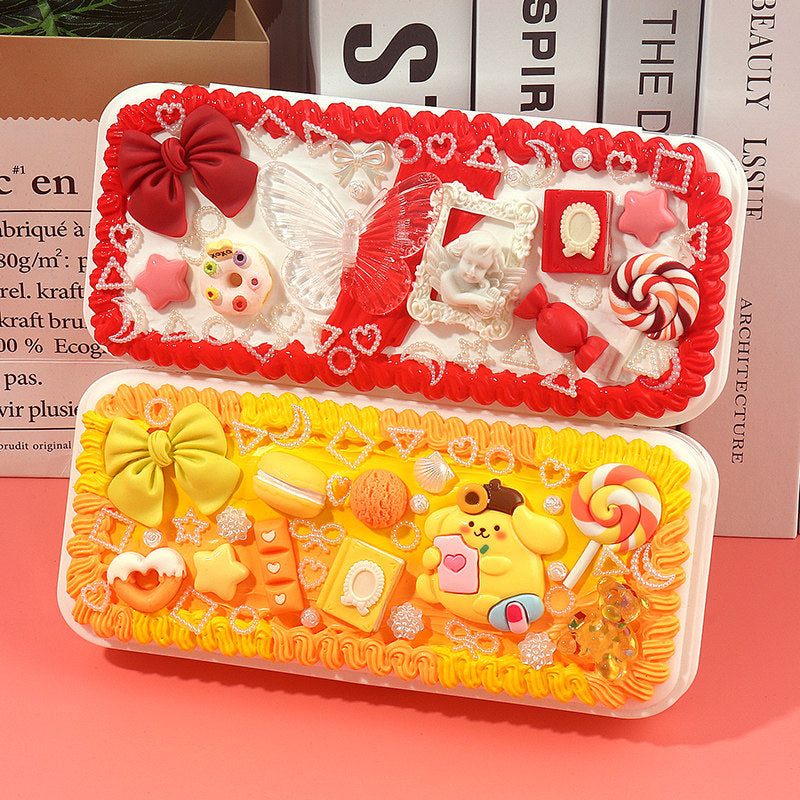 Decoden Cream Glue DIY Pencil Pouch Kit丨Kawaii Decoden Kit & Cream Glue Craft