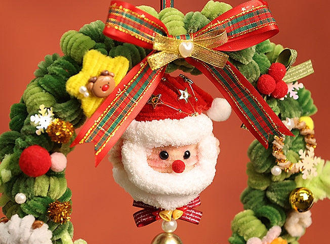 Pipe Cleaner Christmas Wreath Ornament DIY Kit (Large Size)
