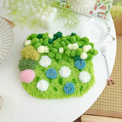 Latch Hook Moss Cup Mat DIY Kit –  Mini Green Oasis