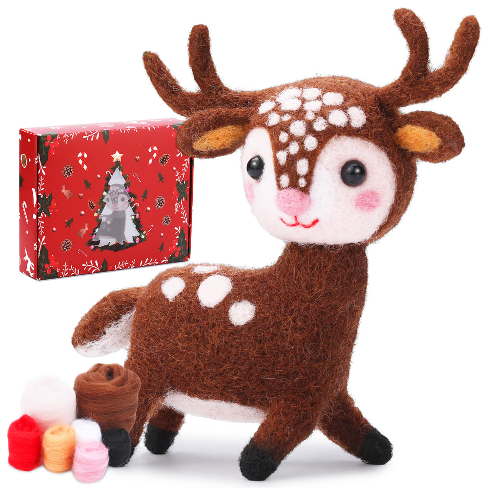 DIY Needle Felting Kit for Beginners – Cute Christmas Characters