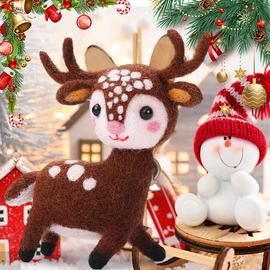 DIY Needle Felting Kit for Beginners – Cute Christmas Characters