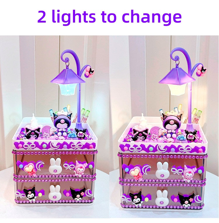 Decoden Cream Glue DIY - Kawaii 2-Tier Drawer & Pen Holder Kit Set