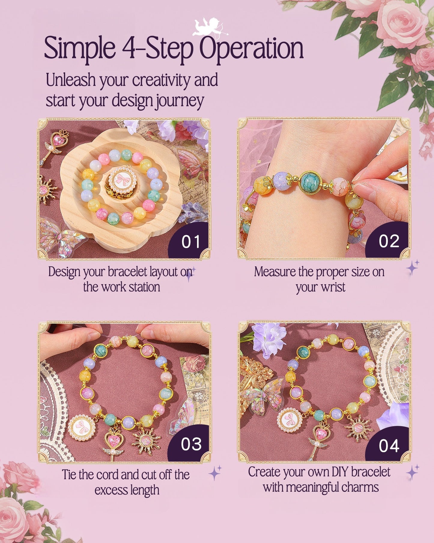 Princess Dream Beaded Jewelry Making Kit - Ultimate Premium DIY Gift Box