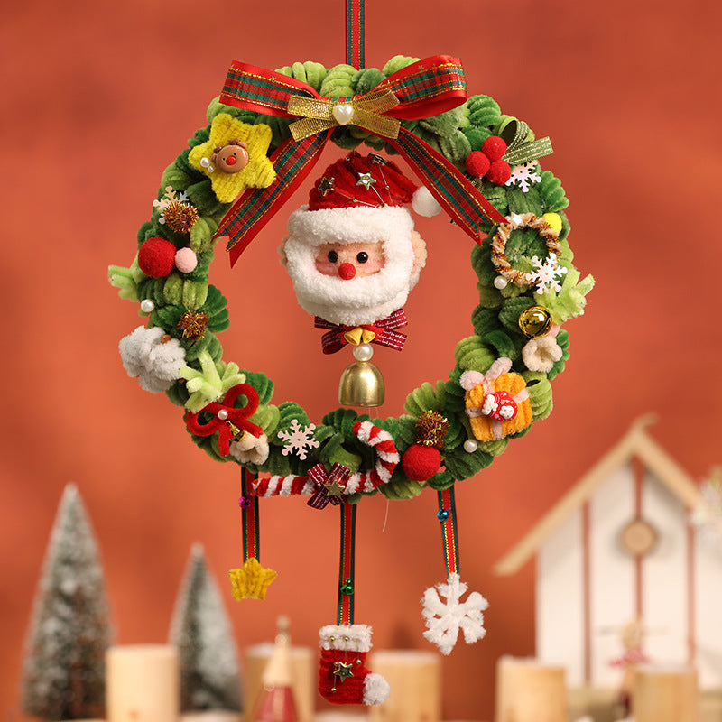 Pipe Cleaner Christmas Wreath Ornament DIY Kit (Large Size)