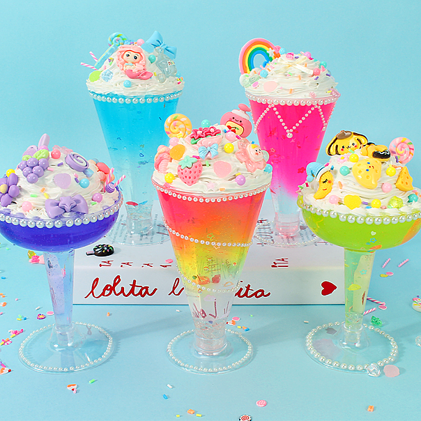 Decoden Cream Glue Ice Cream Cup DIY Kit - Kawaii Decoden Kit & Cream Glue Craft Set