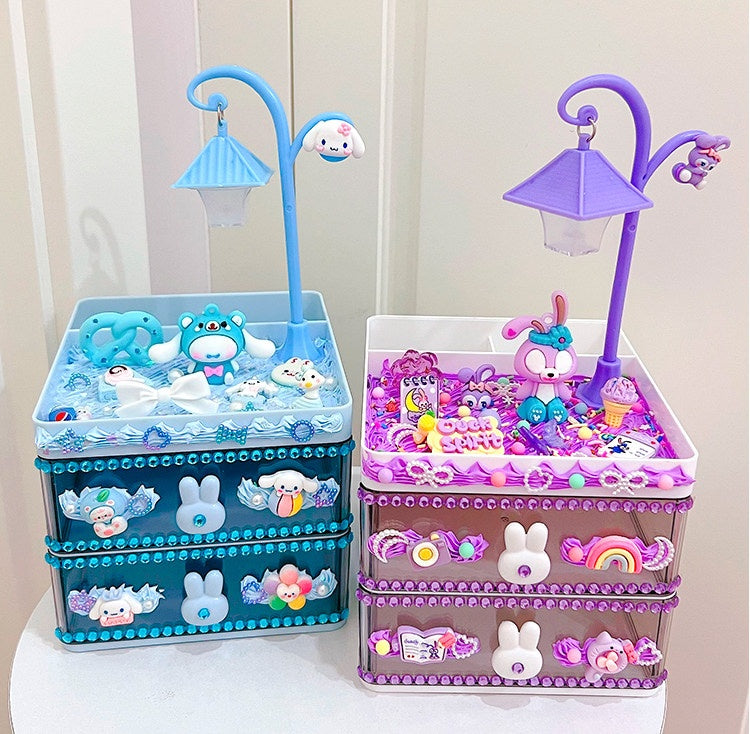 Decoden Cream Glue DIY - Kawaii 2-Tier Drawer & Pen Holder Kit Set
