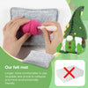 4-in-1 Christmas Gnome Needle Felting Kit for Beginners – DIY Holiday Craft Set(with Keychain）