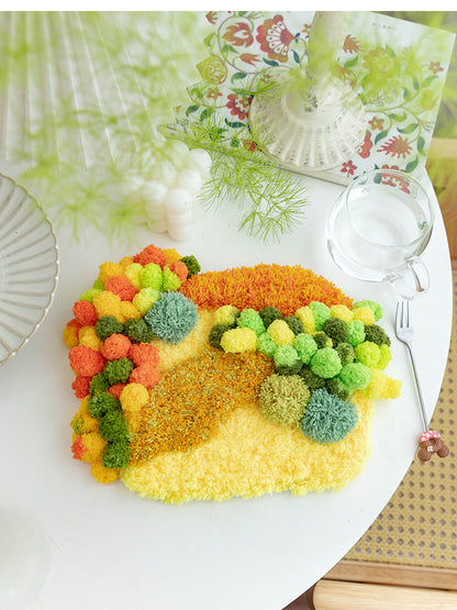 Latch Hook Moss Cup Mat DIY Kit –  Mini Green Oasis