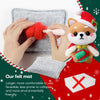 4-in-1 Christmas Needle Felting Kit for Beginners – Santa & Cute Animals(with Keychain）