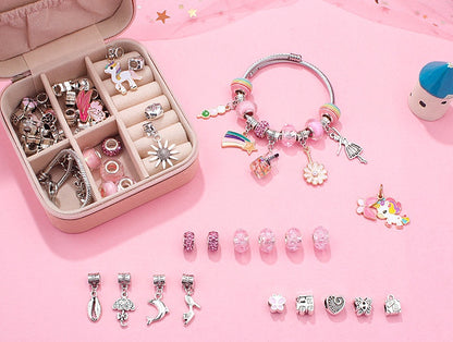Girls Charm Bracelet Making Kit DIY Jewelry Making Set with Storage Box