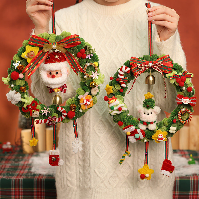 Pipe Cleaner Christmas Wreath Ornament DIY Kit (Large Size)