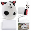 DIY Needle Felting Kit for Beginners - Cute Cat Keychain Set