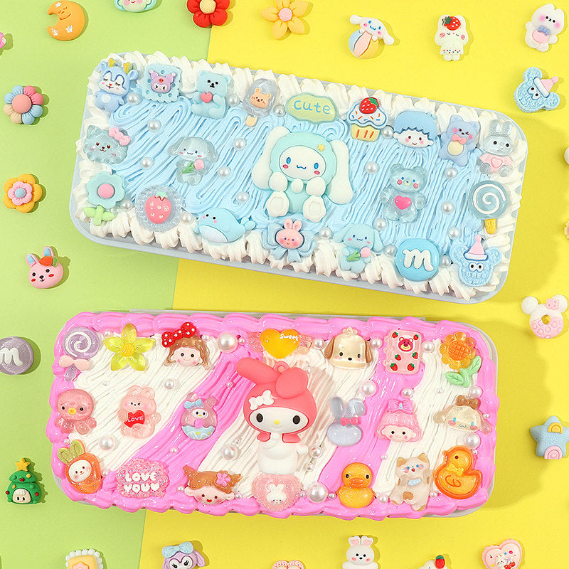 Decoden Cream Glue DIY Pencil Pouch Kit丨Kawaii Decoden Kit & Cream Glue Craft