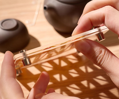 Chinese Cultural Heritage Bamboo Weaving - Acrylic Cup Mat DIY Kit