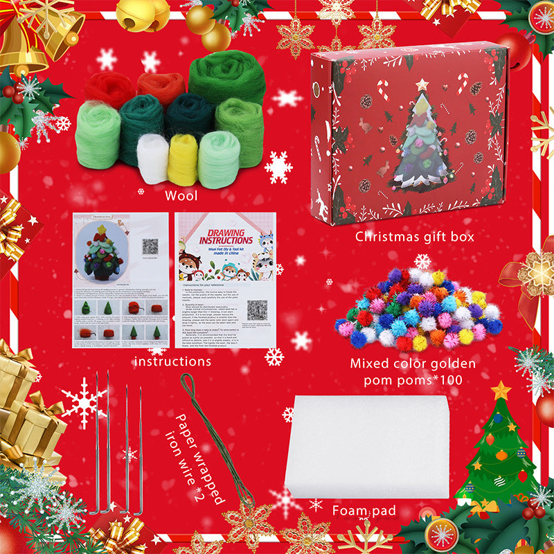 DIY Needle Felting Kit for Beginners – Cute Christmas Characters