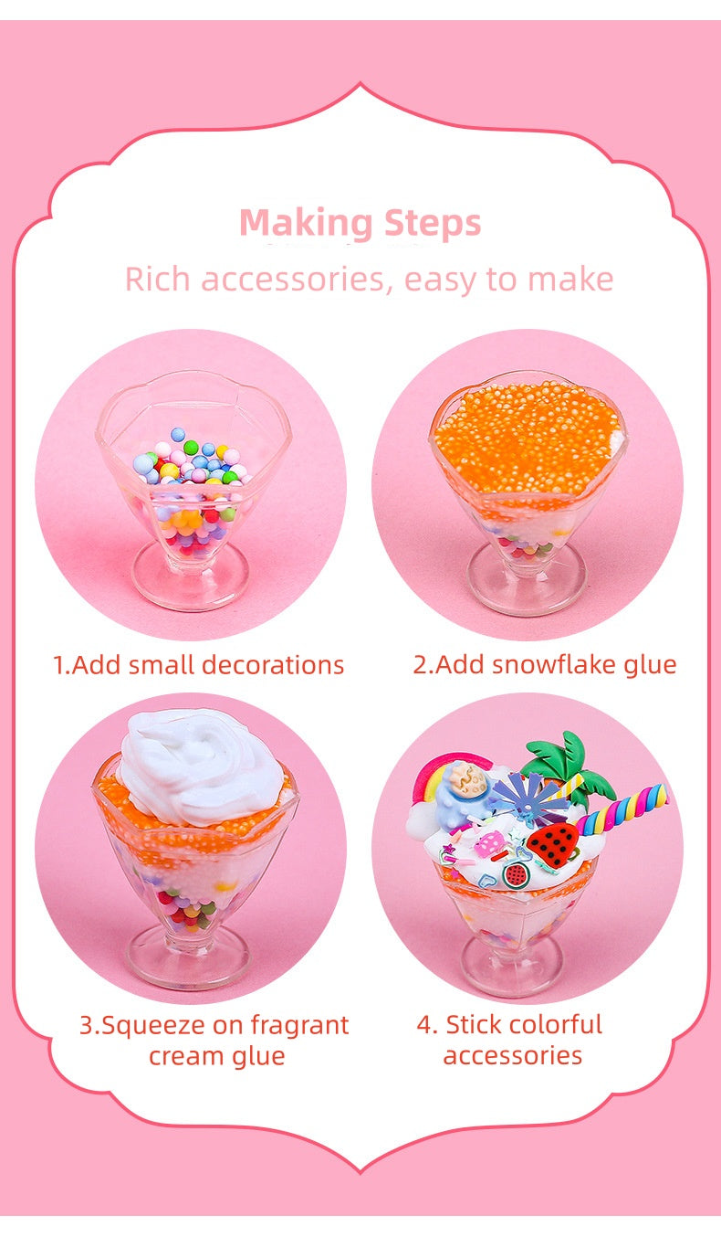 Cream Glue DIY Ice Cream Cup Craft Kit（Small）