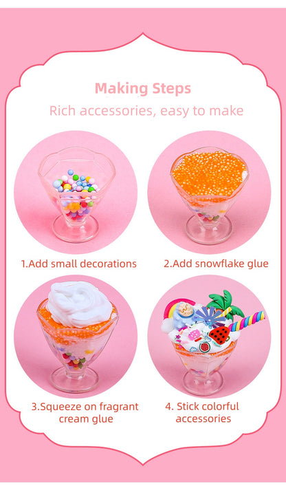 Cream Glue DIY Ice Cream Cup Craft Kit（Small）