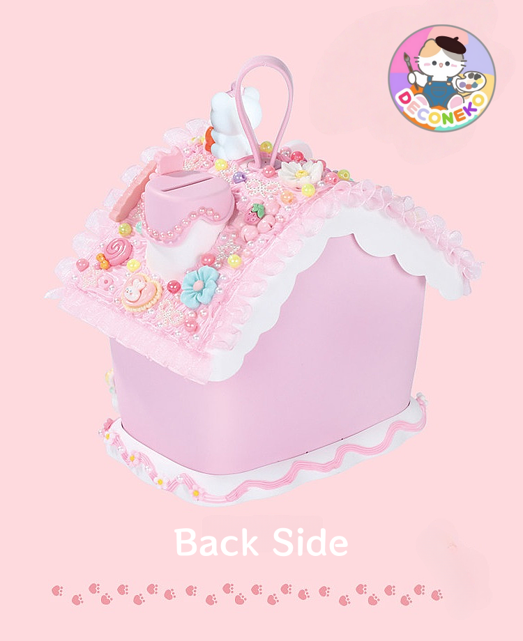 Decoden Cream Glue DIY - Cute Kawaii House Bank Saving Box Kit