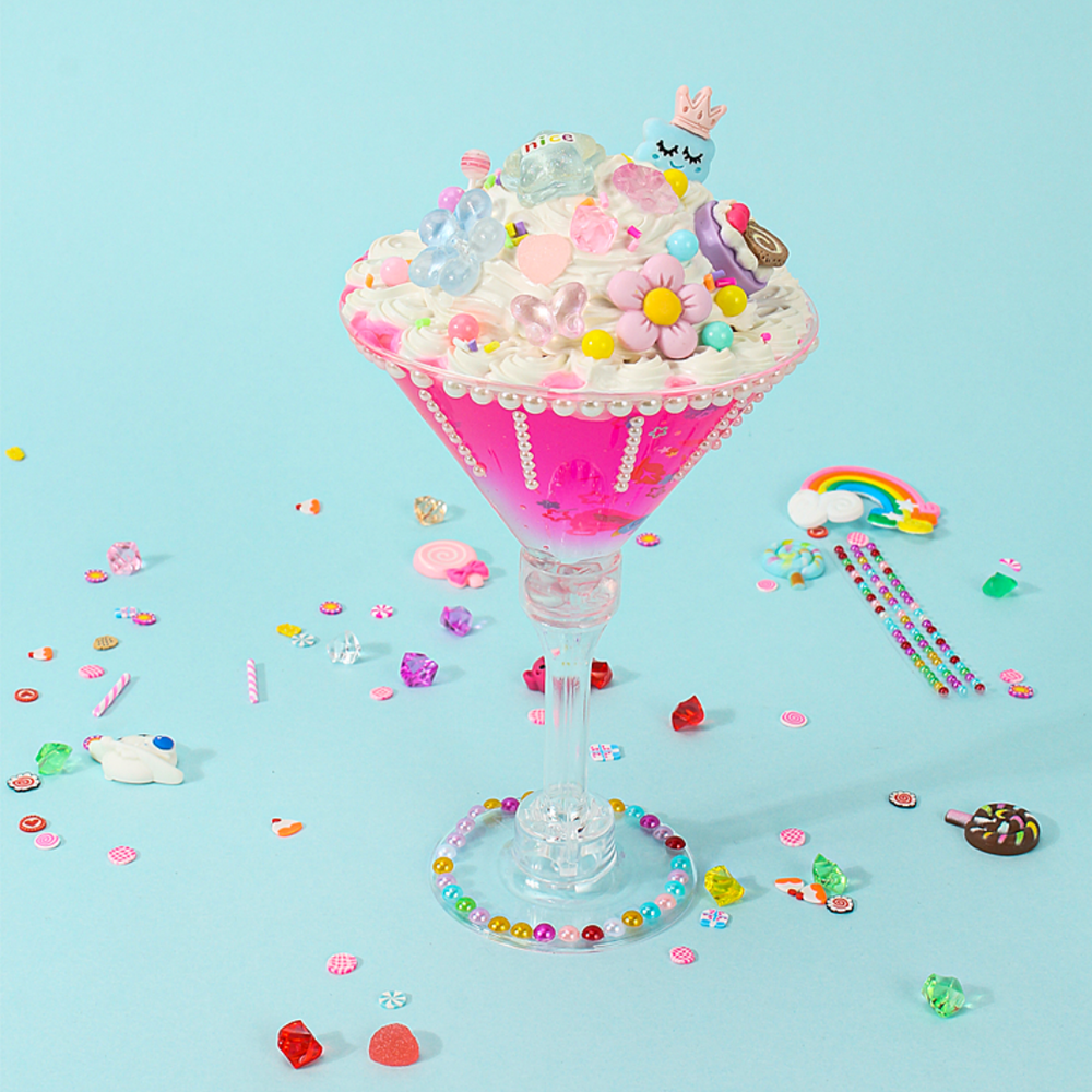 Decoden Cream Glue Ice Cream Cup DIY Kit - Kawaii Decoden Kit & Cream Glue Craft Set
